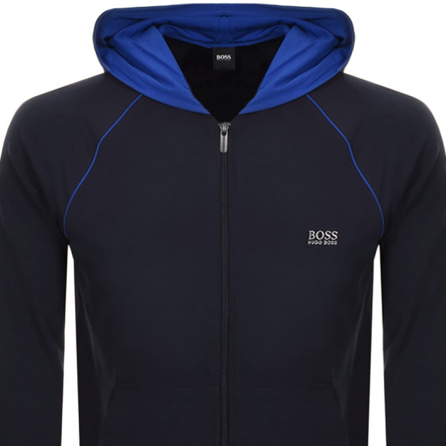 boss bodywear lounge full zip hoodie